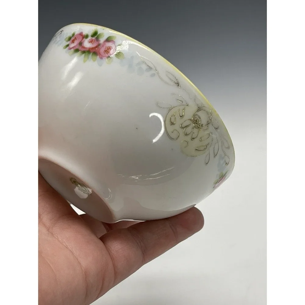 Antique Nippon Teacup & Saucer Plate Hand‎ Painted Floral A50